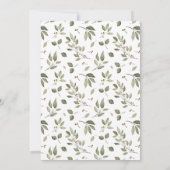 冬エレガントの緑 シーズンカード (裏面)