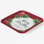 冬エレガントの緑 ペーパープレート (傾斜あり)