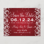 冬エレガントの輝きを赤く保つ 案内ポストカード (正面)