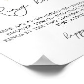 冬エレガントフローラリングや輪狩りブライダルシャワーゲーム ポスター (角)