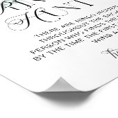 冬エレガントフローラリングや輪狩りブライダルシャワーゲーム ポスター (角)