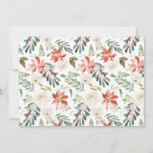 冬エレガントフローラ1st誕生日パーティー 招待状 (裏面)