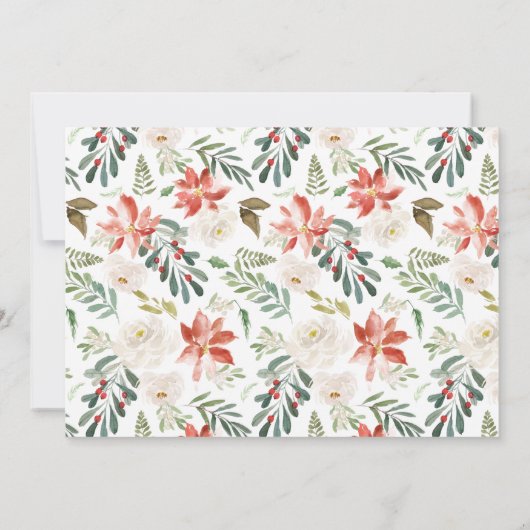 冬エレガントフローラ1st誕生日パーティー 招待状 (裏面)