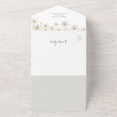 冬エレガントブライダルシャワー オールインワン招待状 (外側)