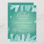 冬エレガントブライダルシャワー 招待状 (正面/裏面)