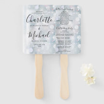 冬エレガントモダン婚式プログラム