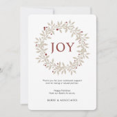 冬エレガントリースJOYビジネス シーズンカード (正面)