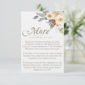 冬エレガント台書道フローラ結婚ズ エンクロージャーカード (スタンド正面)