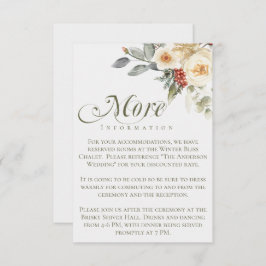 冬エレガント台書道フローラ結婚ズ エンクロージャーカード