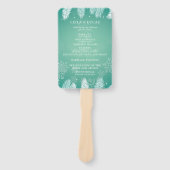 冬エレガント婚式プログラム ハンドファン (正面)