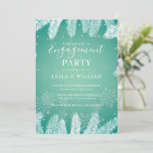 冬エレガント婚約パーティ 招待状 (スタンド正面)