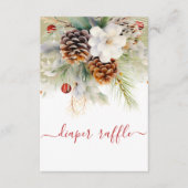 冬エレガント常緑おむつラッフル エンクロージャーカード (正面)