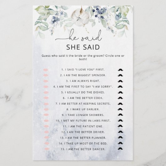 冬エレガント彼は彼女はブライダルゲームと言った (正面)