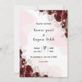 冬エレガント招待状カードデザインテンプレート 招待状 (正面)