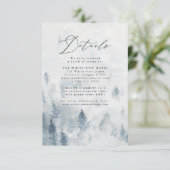 冬エレガント林の結婚詳細 エンクロージャーカード (スタンド正面)