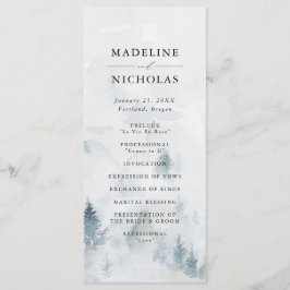 冬エレガント林結婚式 プログラム