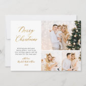 冬エレガント植物学3写真数々のクリスマス シーズンカード (正面)