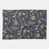 冬エレガント植物学 キッチンタオル (横)