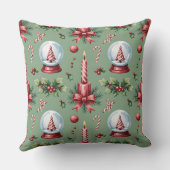 冬エレガント植物性クリスマス枕 クッション (裏面)