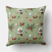 冬エレガント植物性クリスマス枕 クッション (裏面)