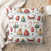 冬エレガント植物性クリスマス枕 クッション (ブランケット)