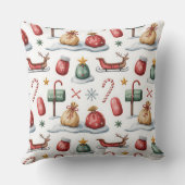 冬エレガント植物性クリスマス枕 クッション (裏面)