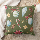 冬エレガント植物性クリスマス枕 クッション (ブランケット)