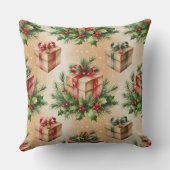 冬エレガント植物性クリスマス枕 クッション (裏面)