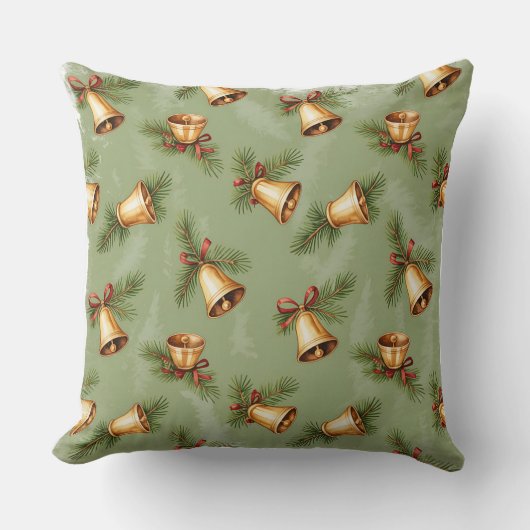 冬エレガント植物性クリスマス枕 クッション (正面)