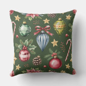 冬エレガント植物性クリスマス枕 クッション (裏面)