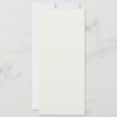 冬エレガント白牡丹ディナーカード 招待状 (裏面)