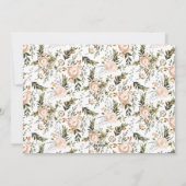 冬エレガント花模様 | Joyful Photo Christmas シーズンカード (裏面)