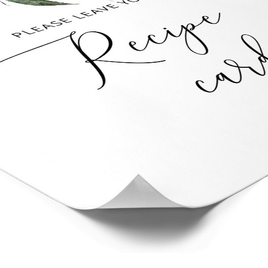 冬エレガント離れのレシピ ポスター (角)