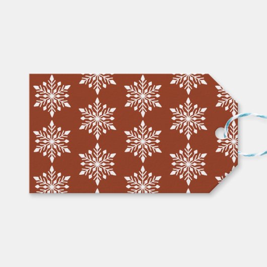 冬エレガント雪 ギフトタグ (正面(横))