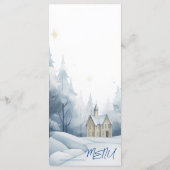 冬エレガント風雪の結婚式 メニュー (裏面)