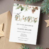 冬オ赤ちゃんシャワー招待 招待状