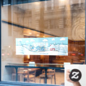 冬カスタマイズセール雪ラデンシーン最大%オフ ウィンドウサイン (カフェ窓)