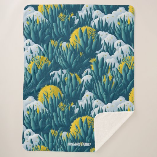 冬カスタムのサボテン、開花の多肉類 シェルパブランケット (正面)