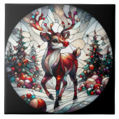 冬カラフルの森の中でトナお洒落カイ タイル (正面)