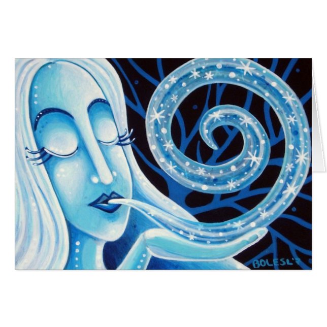 冬カードの生命 (正面横)