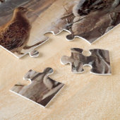 冬キジのサンセットレイクコテージワイルドゲームバード ジグソーパズル (側面)