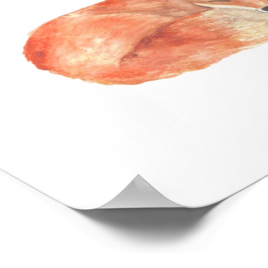 冬キツネ1 ポスター (角)