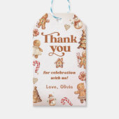 冬クリスマスクッキー誕生日パーティギフトラベル ギフトタグ (正面)