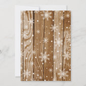 冬クリスマスベビーシャワー招待状トナカイ 招待状 (裏面)