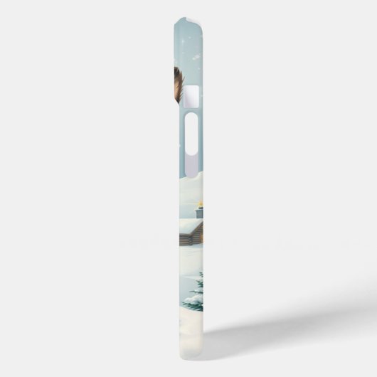 冬クールの装名門私立校風の装・帽子の犬 Case-Mate iPhoneケース (裏面 / 左)