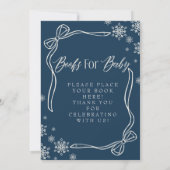 冬コケットベビーサイン帳 招待状 (裏面)