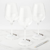 冬コットンクリスマス結婚パーティー ワイングラスタグ (セット)