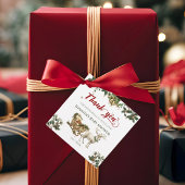 冬サンタベビークリスマスディアベビーシャワー フェイバータグ