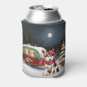 冬シベリアのハスキーキャラバンクリスマスアドベンチャー 缶クーラー (缶裏面)