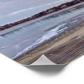 冬シーショアケープコッドのポスター ポスター (角)